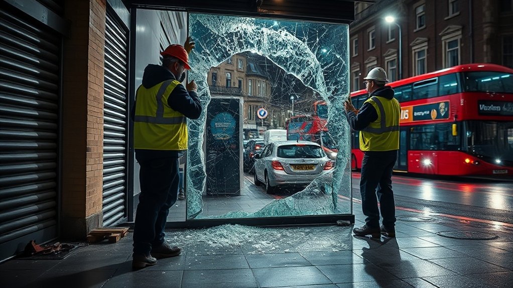 Emergency Shop Front Repair Carshalton
