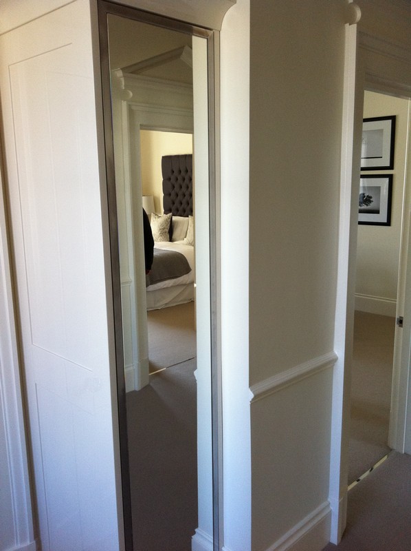 Full-length wardrobe mirror fitted in Carshalton home